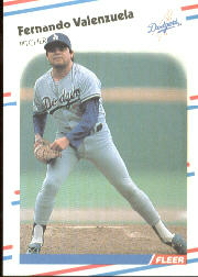 1988 Fleer Baseball Cards      528     Fernando Valenzuela